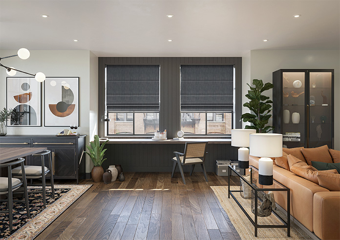 Rhea, Ebony - Roman Blind - Image 8